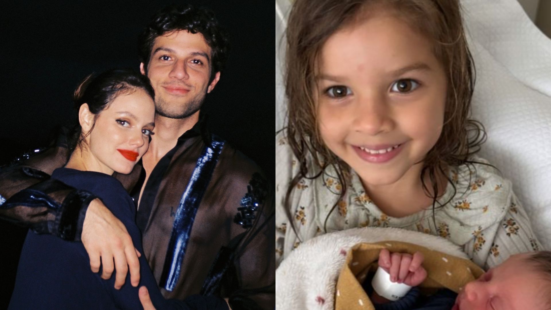 Chay Suede mostra momento fofo da filha recém-nascida com os dois irmãos