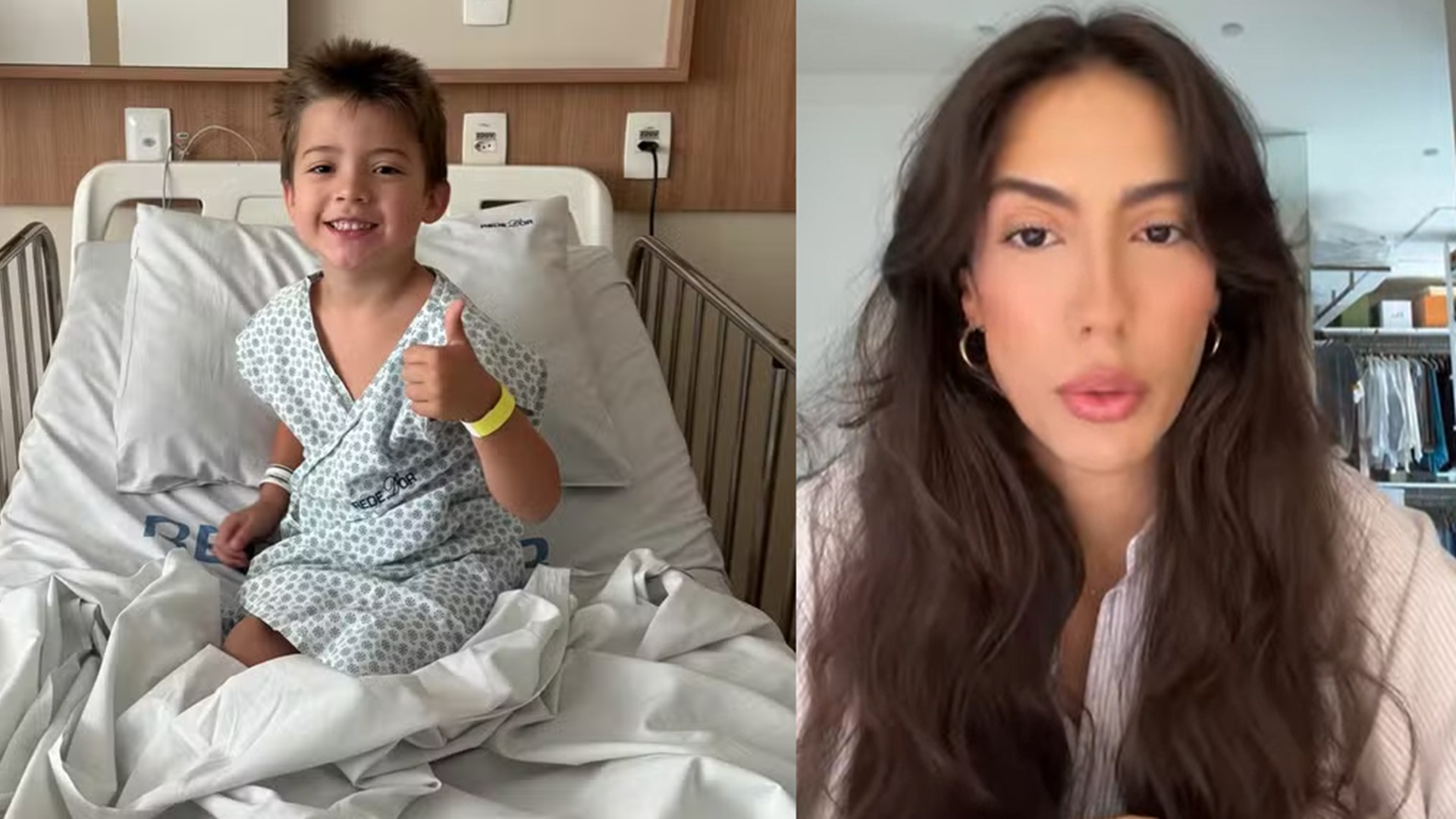Gabi Brandt faz alerta após filho passar por cirurgia: ‘Observar muito bem’