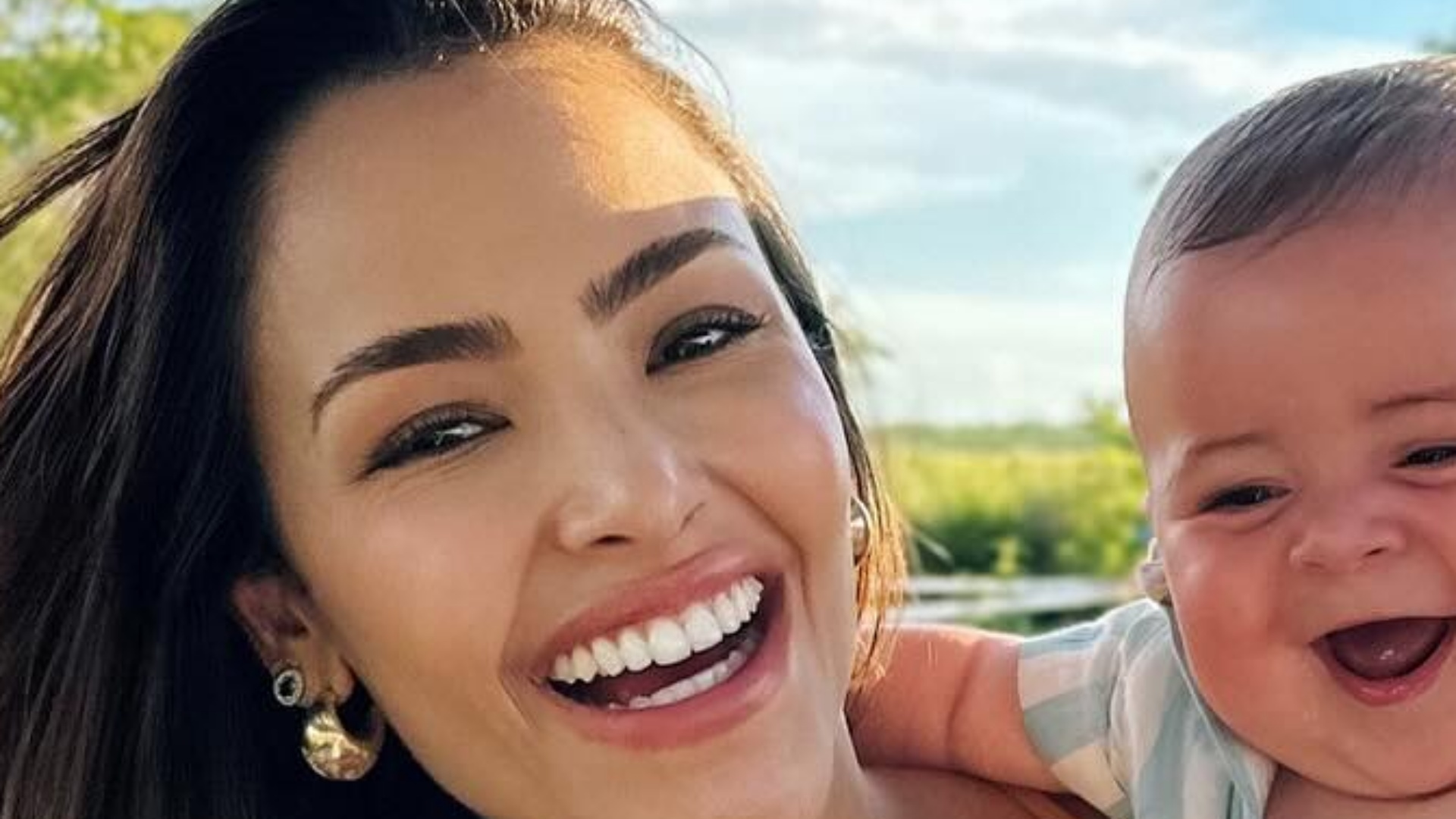 Gabi Luthai divide cliques encantadores no mesversário do filho: ‘Meu neneco’