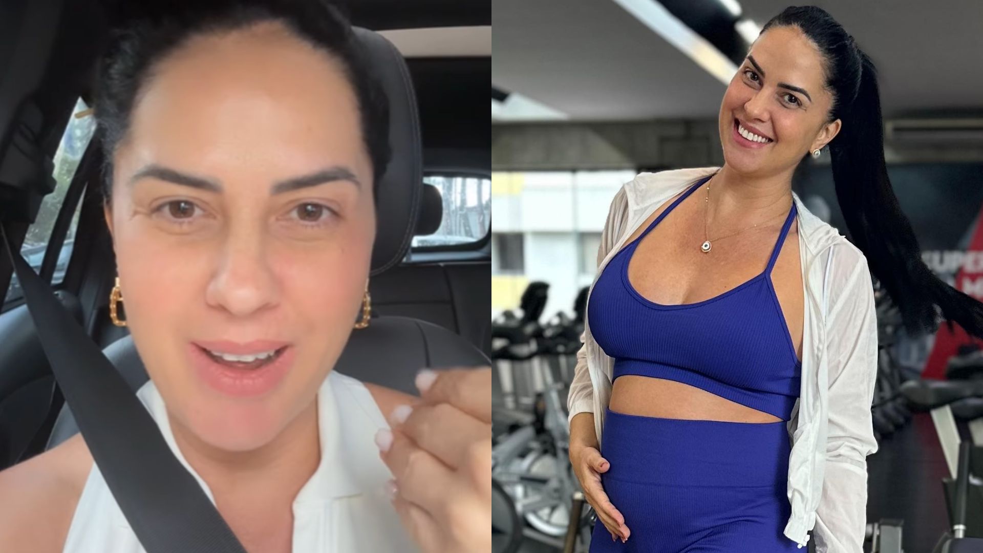 Graciele Lacerda reflete mudança no corpo durante gravidez: ‘Estou me amando’