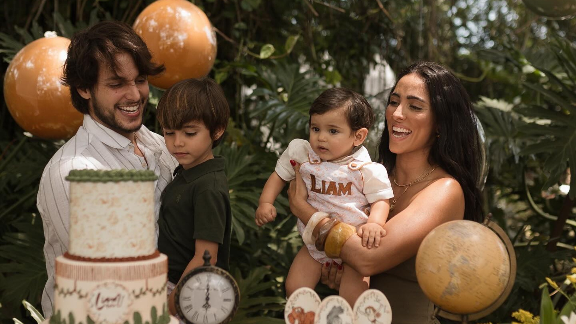 Filho caçula de Jade Seba e Bruno Guedes comemora aniversário com festão