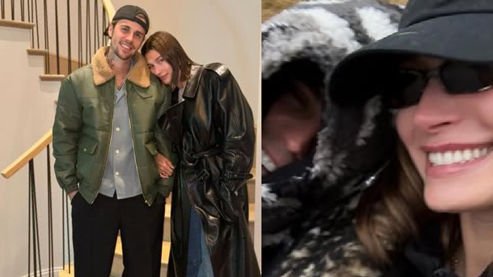 Justin Bieber surge em clique ao lado de Hailey Bieber e do filho: ‘Lindos’