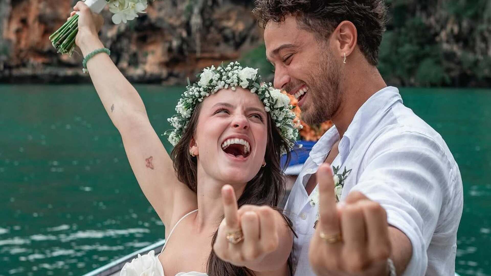Larissa Manoela e André Luiz Frambach tem casamento na Tailândia