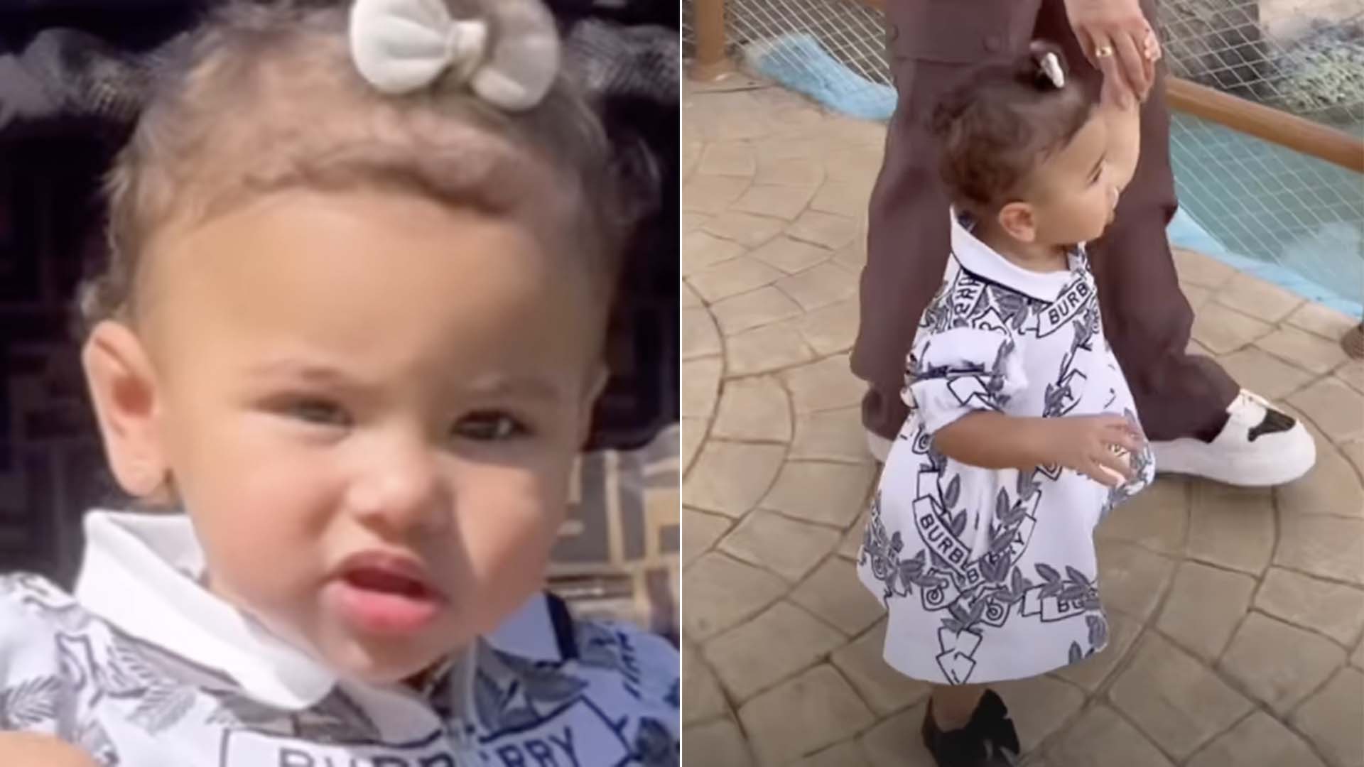 Filha de Neymar e Bruna, Mavie usa look de grife empasseio. Veja o preço