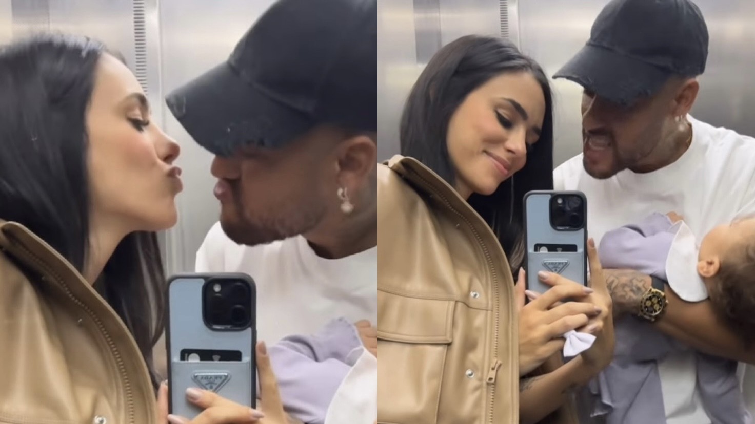 Depois de lesão, Neymar curte momento com Bruna Biancardi e Mavie