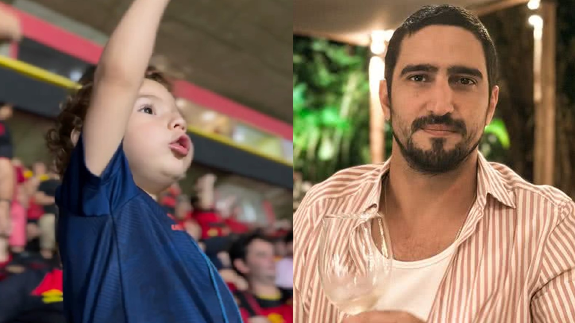 Renato Góes curte momento especial com o filho: ‘Primeira vez’