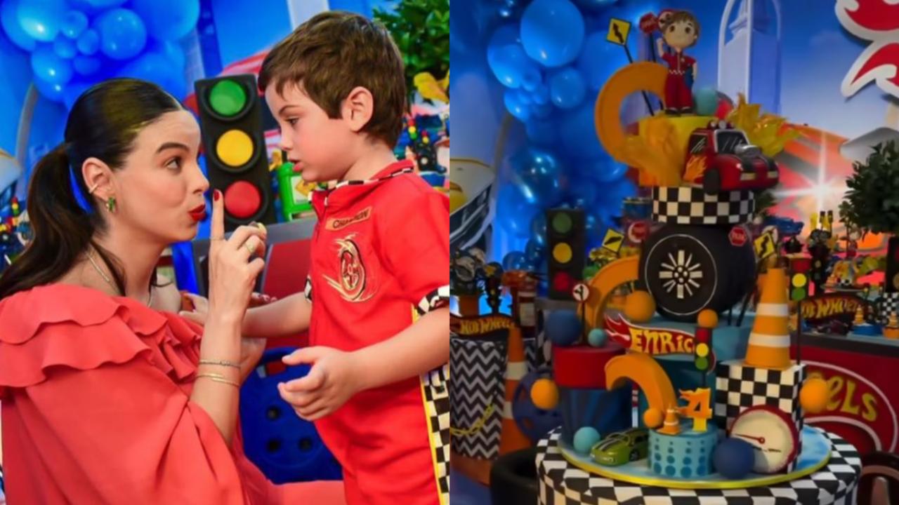 Sthefany Brito comemora o aniversário do filho mais velho com festão