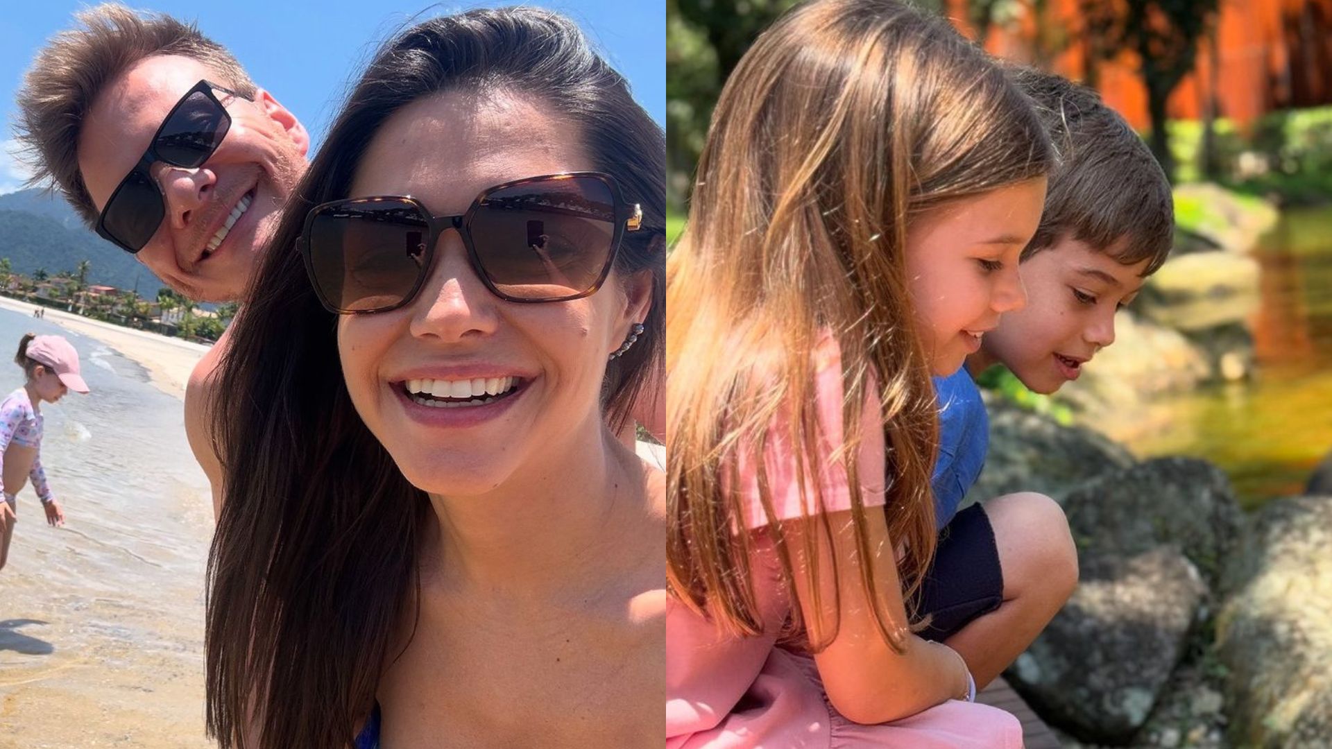 Thais Fersoza aproveita passeio com Michel Teló e os filhos: ‘Curtindo a vida’