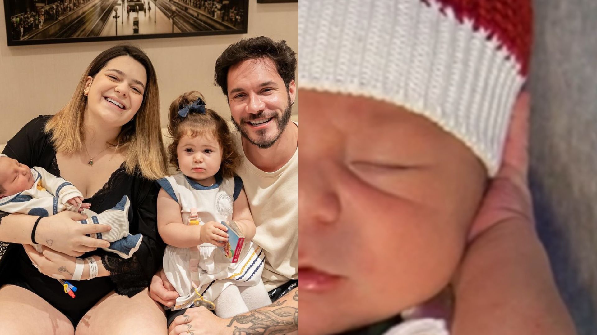 Filho de Viih Tube e Eliezer encanta ao surgir com look natalino: ‘Família completa’