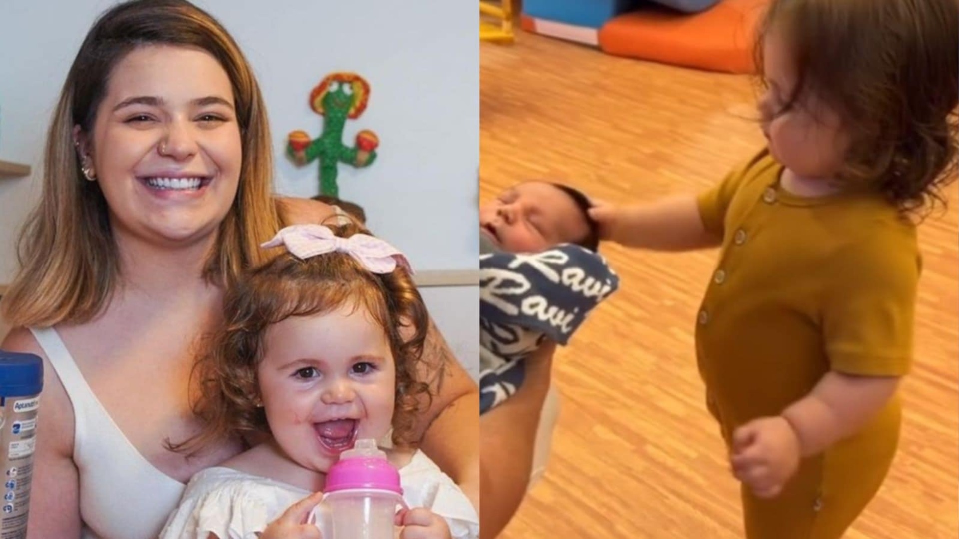 Filha de Viih Tube surpreende com reação ao ver o irmão em casa: ‘Enchendo’