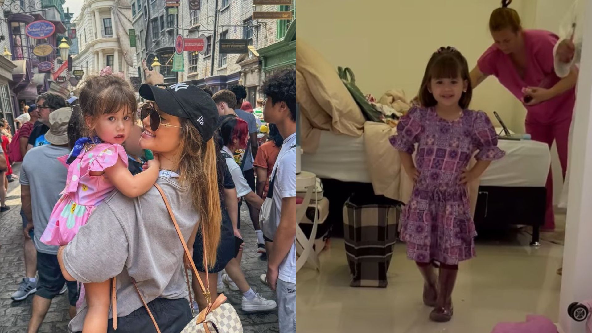 Virginia se derrete com Maria Alice desfilando ao som do tio-avô Leandro