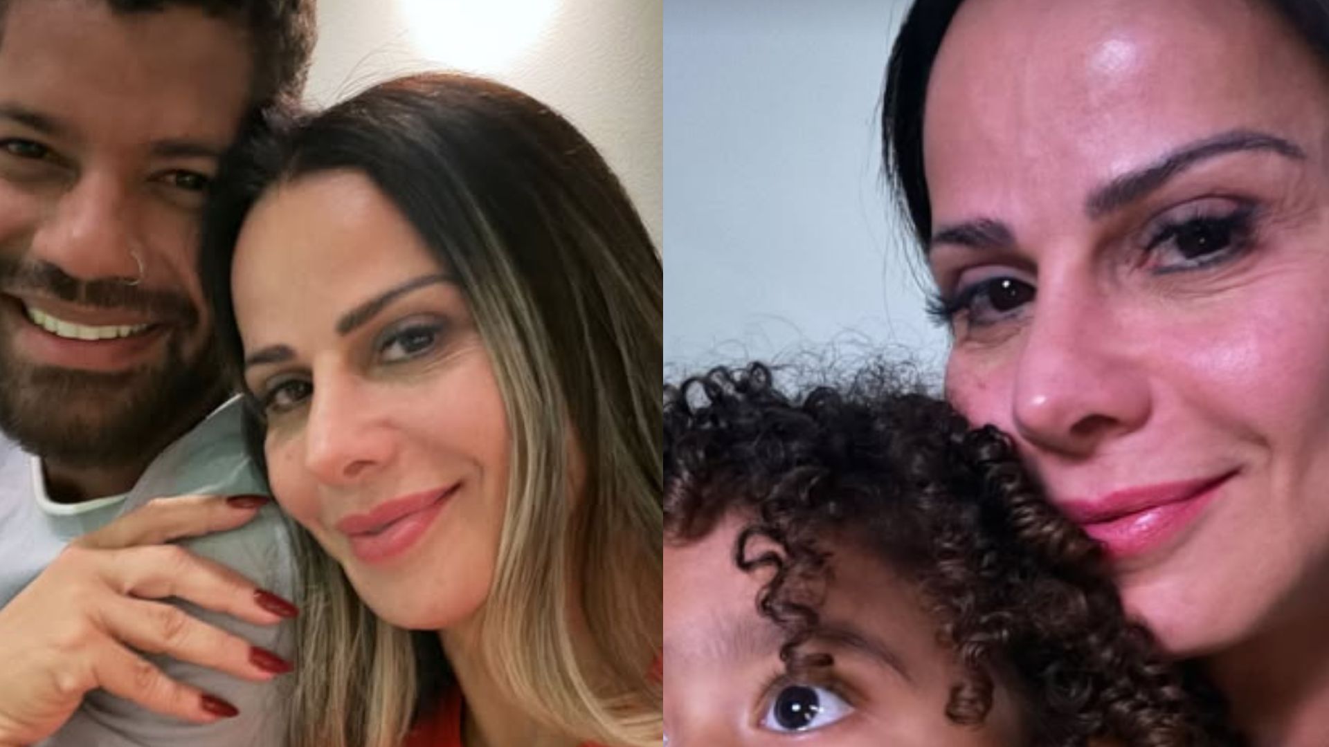 Viviane Araújo encanta ao compartilhar fotos com o marido e filho