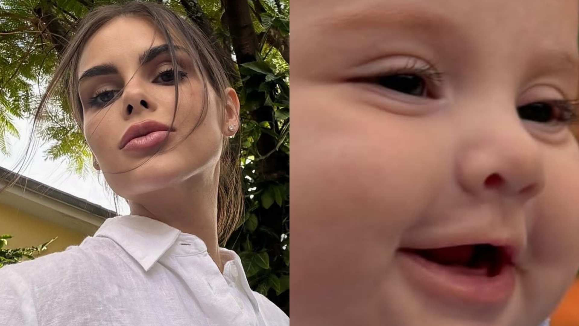 Filha de Amanda Kimberlly e Neymar encanta ao surgir sorridente em passeio