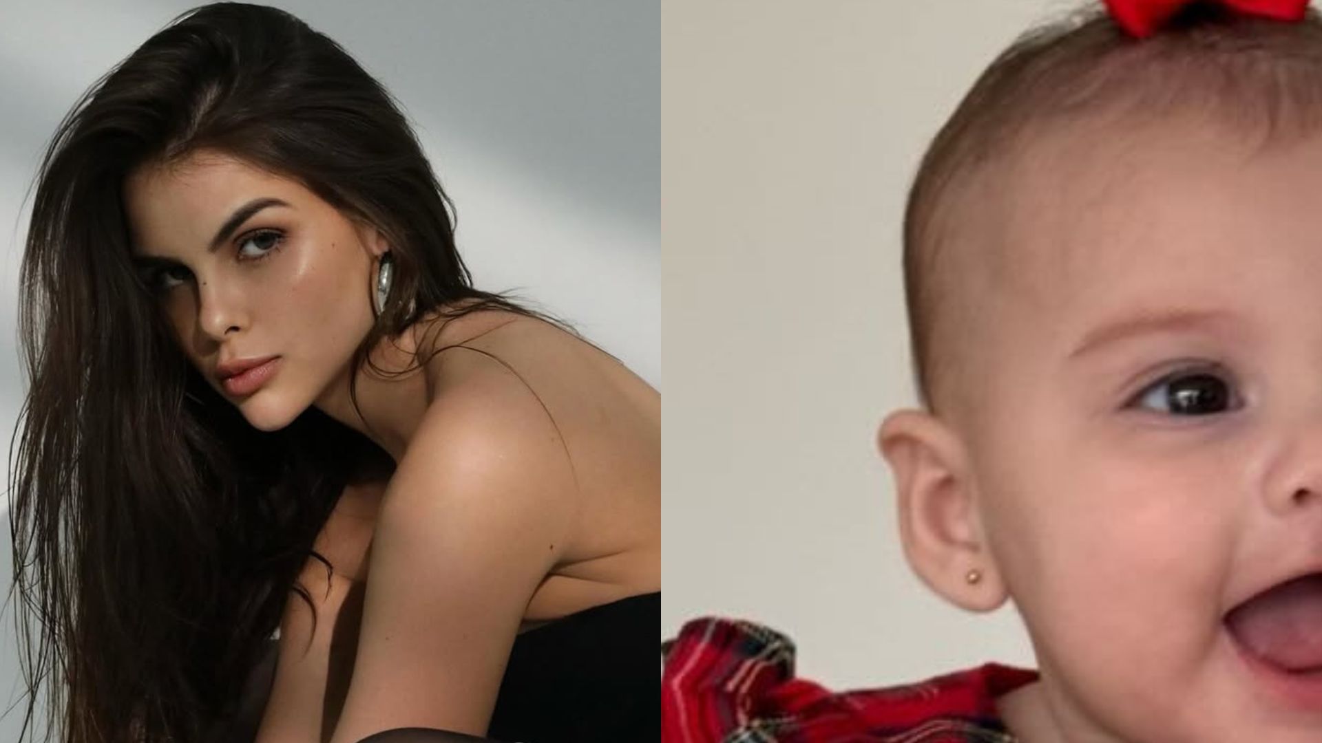 Amanda Kimberlly exibe fotos da festinha de 5 meses de sua filha com Neymar