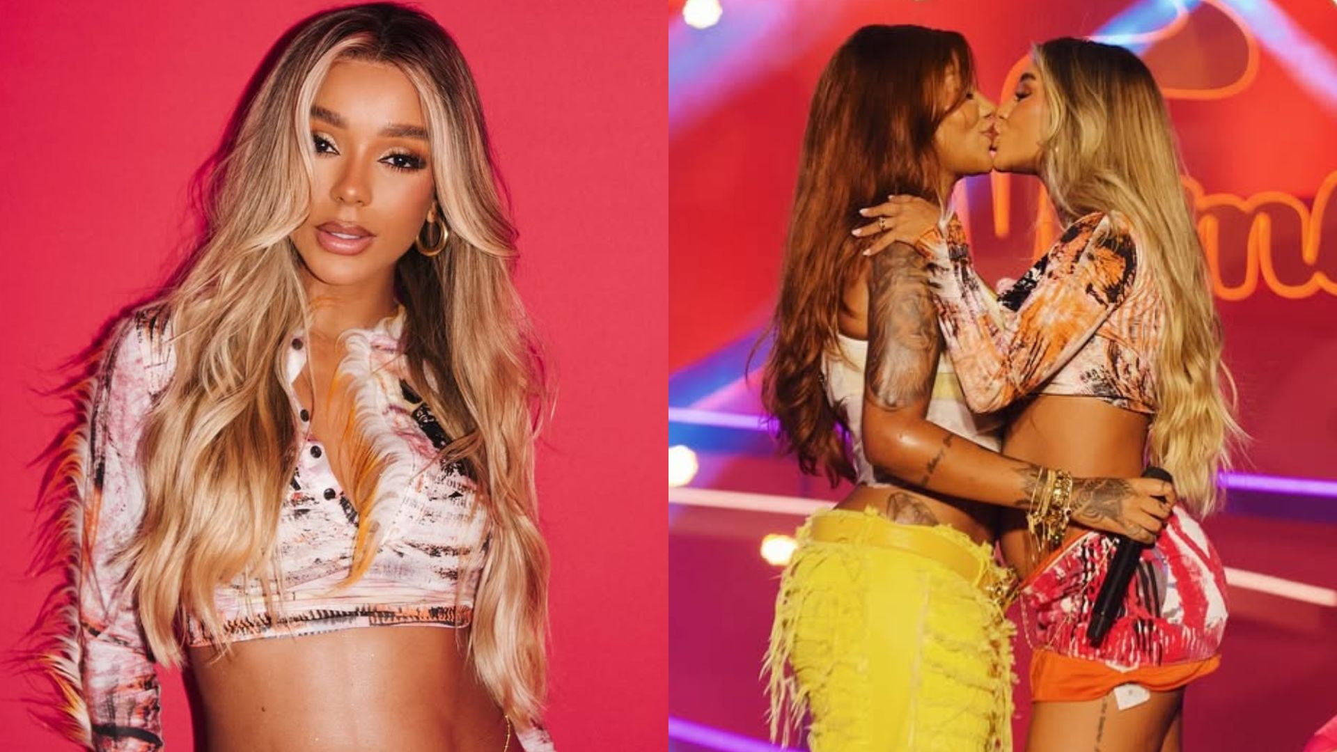 Tá crescendo! Brunna Gonçalves mostra barriga de grávida em show de Ludmilla