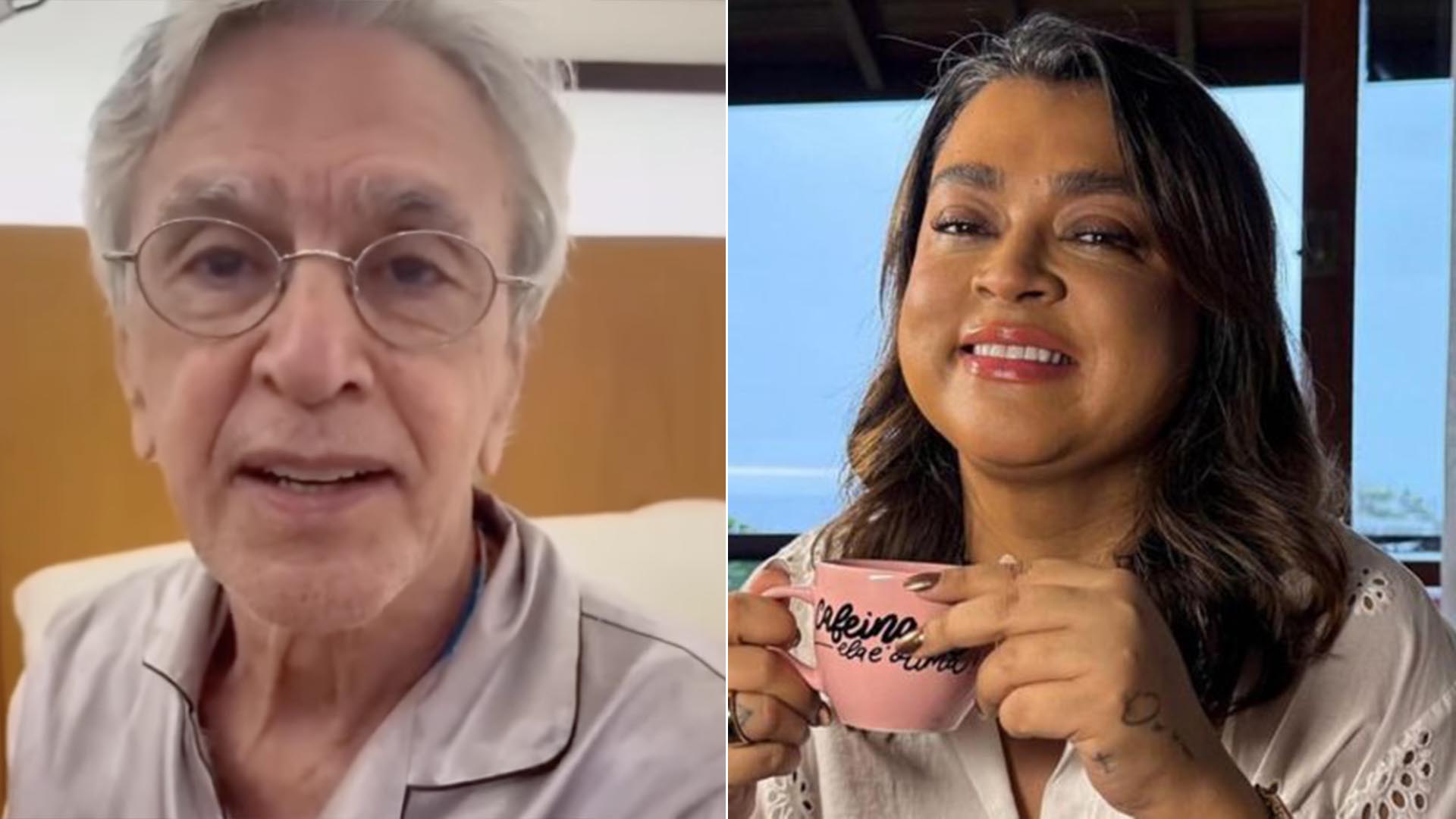 Caetano Veloso manda recado para Preta Gil: ‘Minha sobrinha preferida’