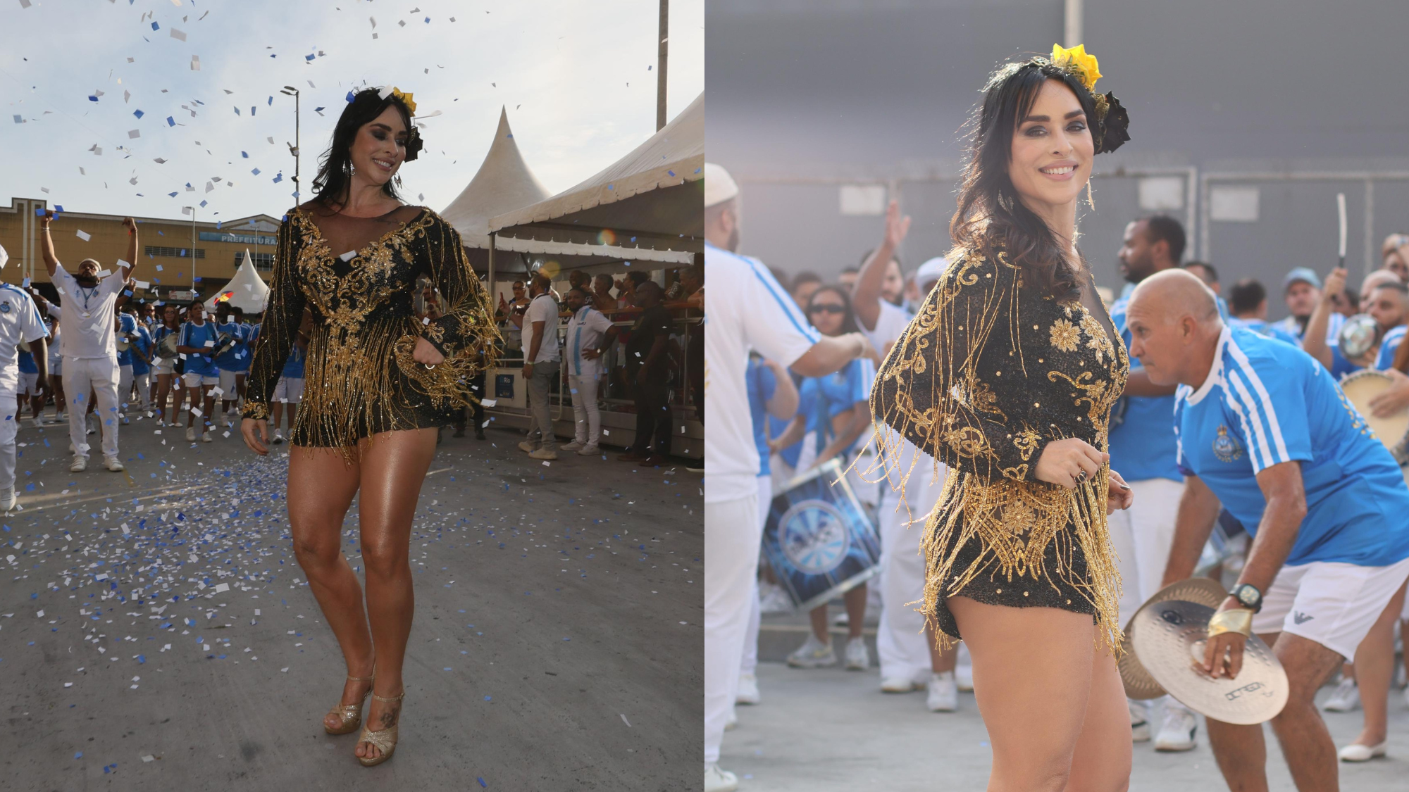 Luciana Picorelli volta a desfilar após 12 anos afastada do Carnaval: ‘Prometi a mim mesma’