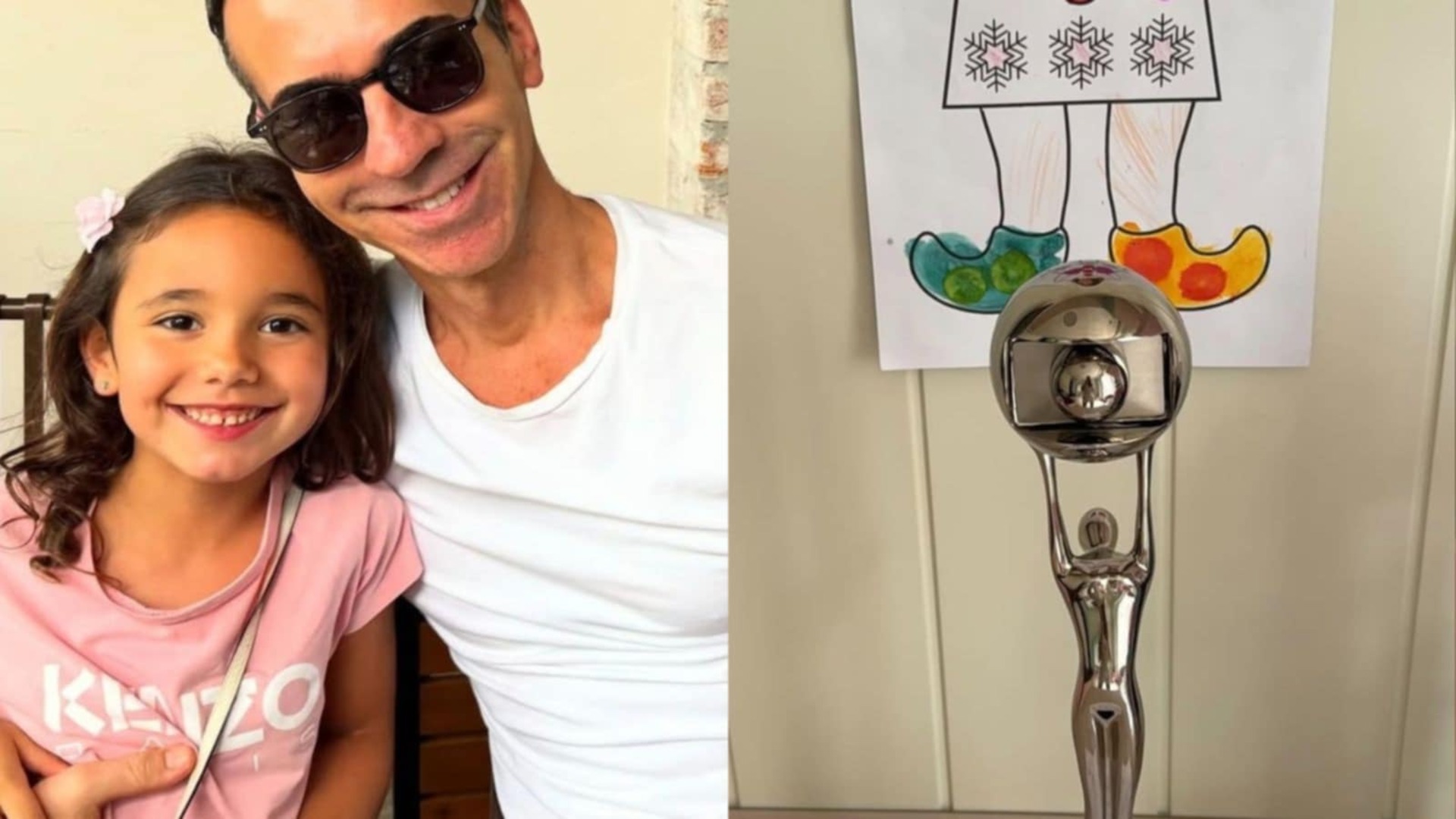 César Tralli atende pedido da filha e mostra fim de seu troféu do ‘Melhores do Ano’