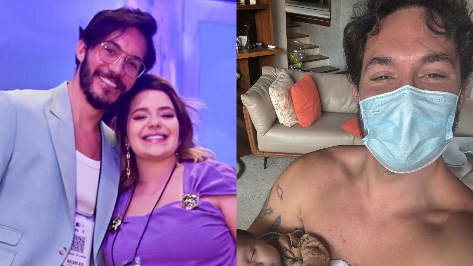 Eliezer divide nova foto com o filho, Ravi, após alta hospitalar do caçula