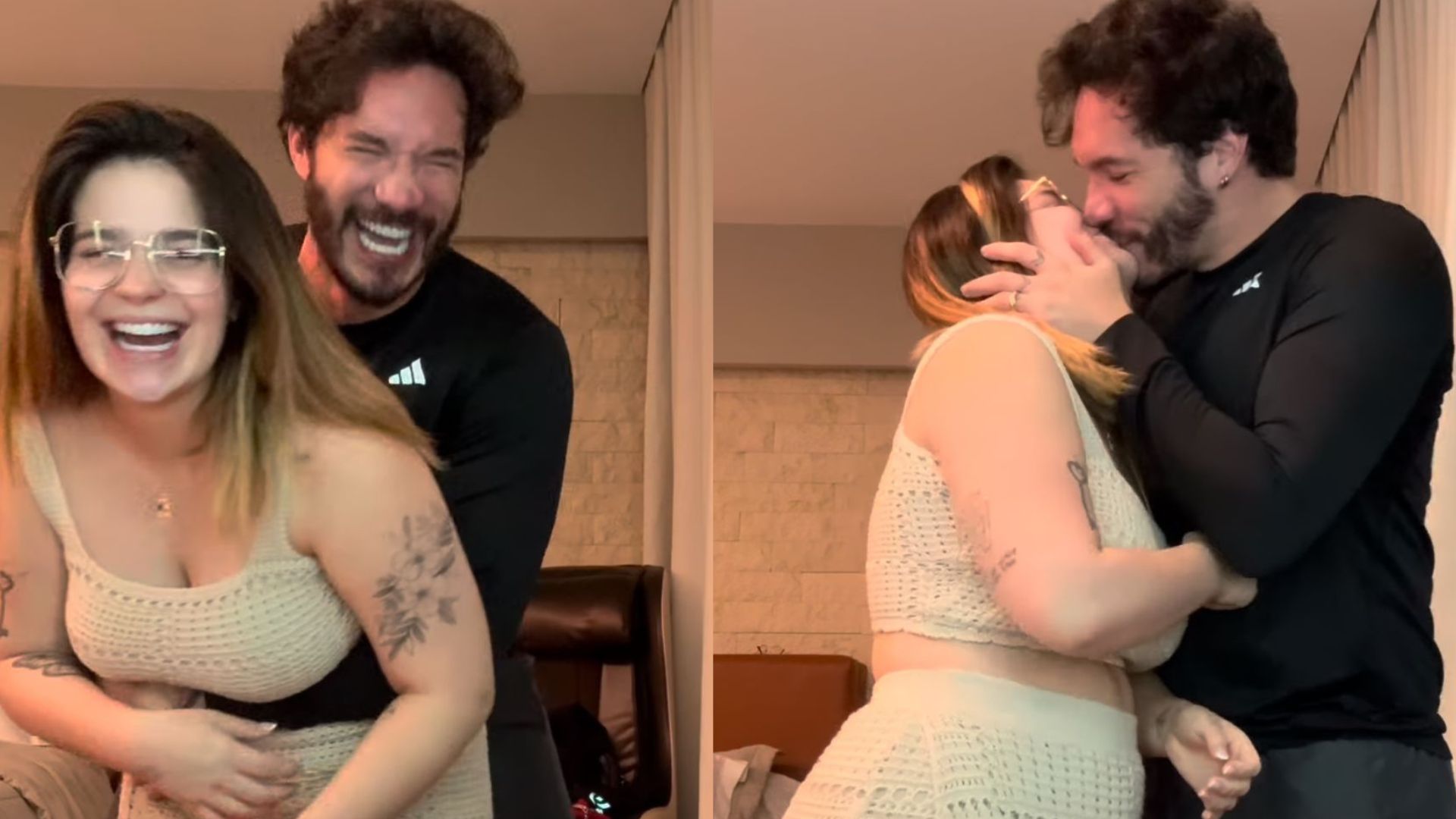 Em clima de fim de ano, Eliezer celebra romance com Viih Tube: “Muito amor”