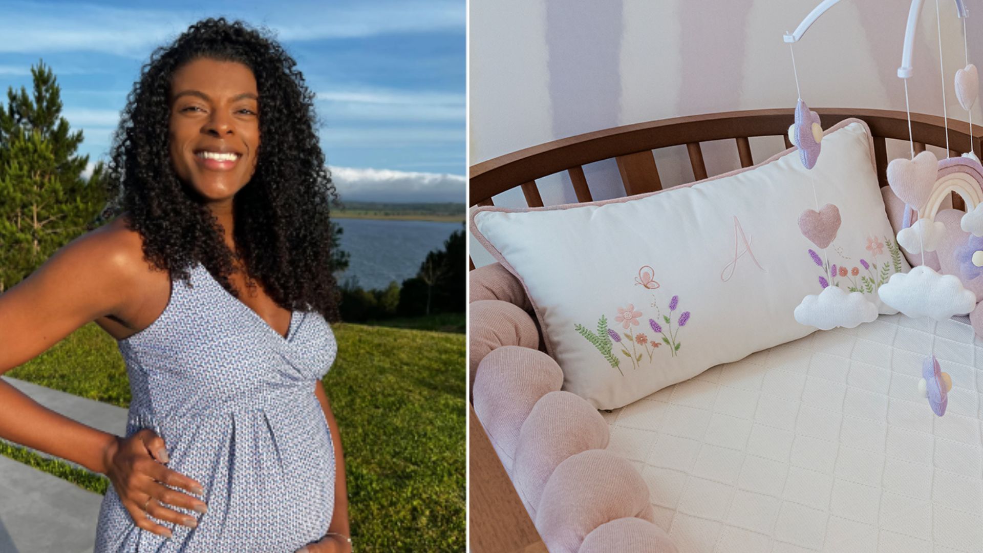 Grávida, Fernanda Garay revela como é o quarto da filha, Aurora