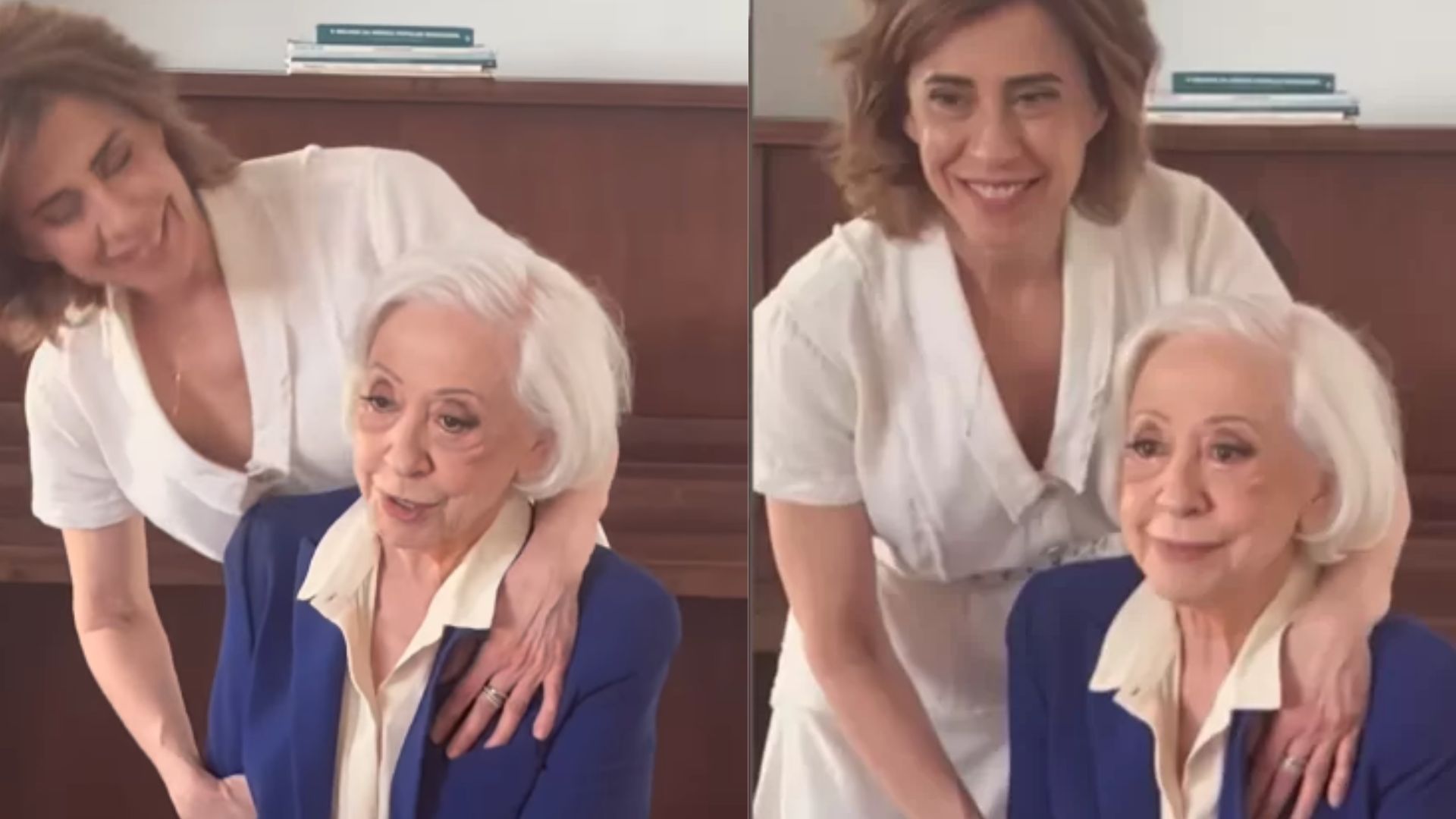 Fernanda Torres posa com a mãe, Fernanda Montenegro, e deseja Feliz Natal