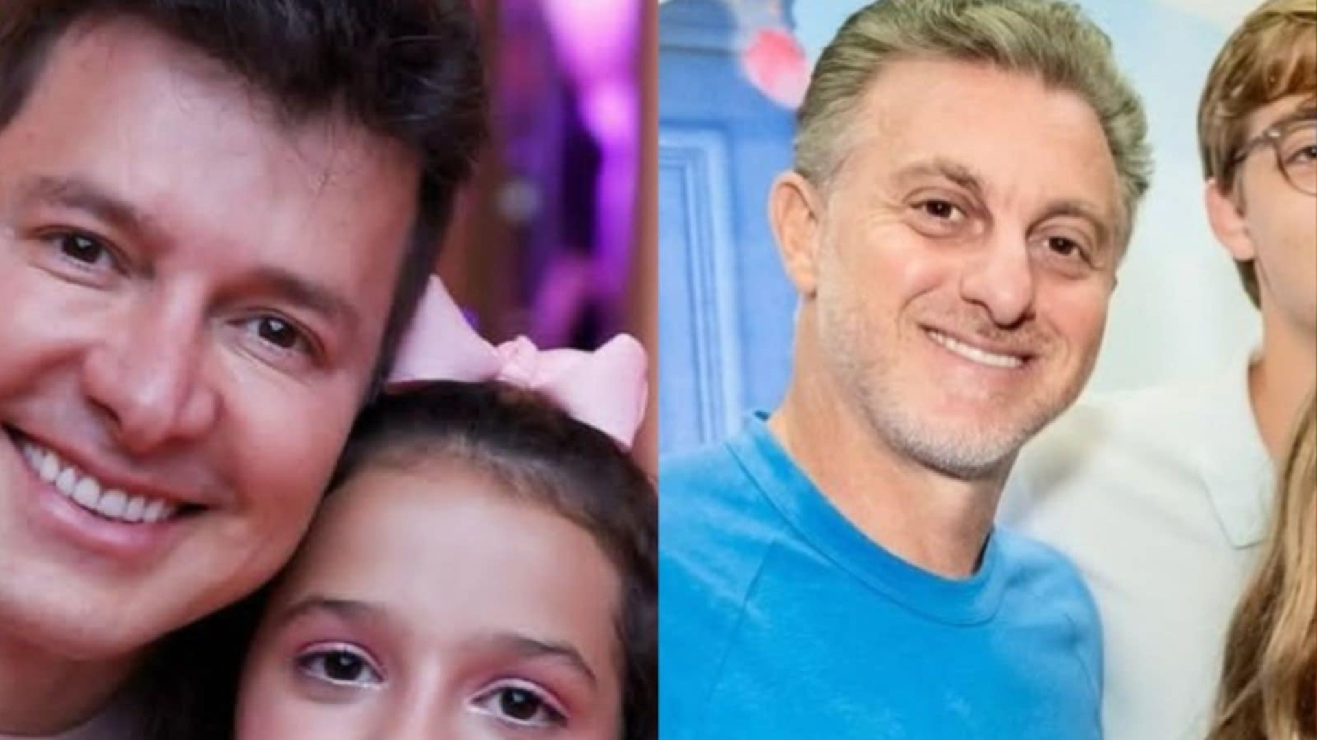 Filhas de Rodrigo Faro e Luciano Huck se encontram em aniversário