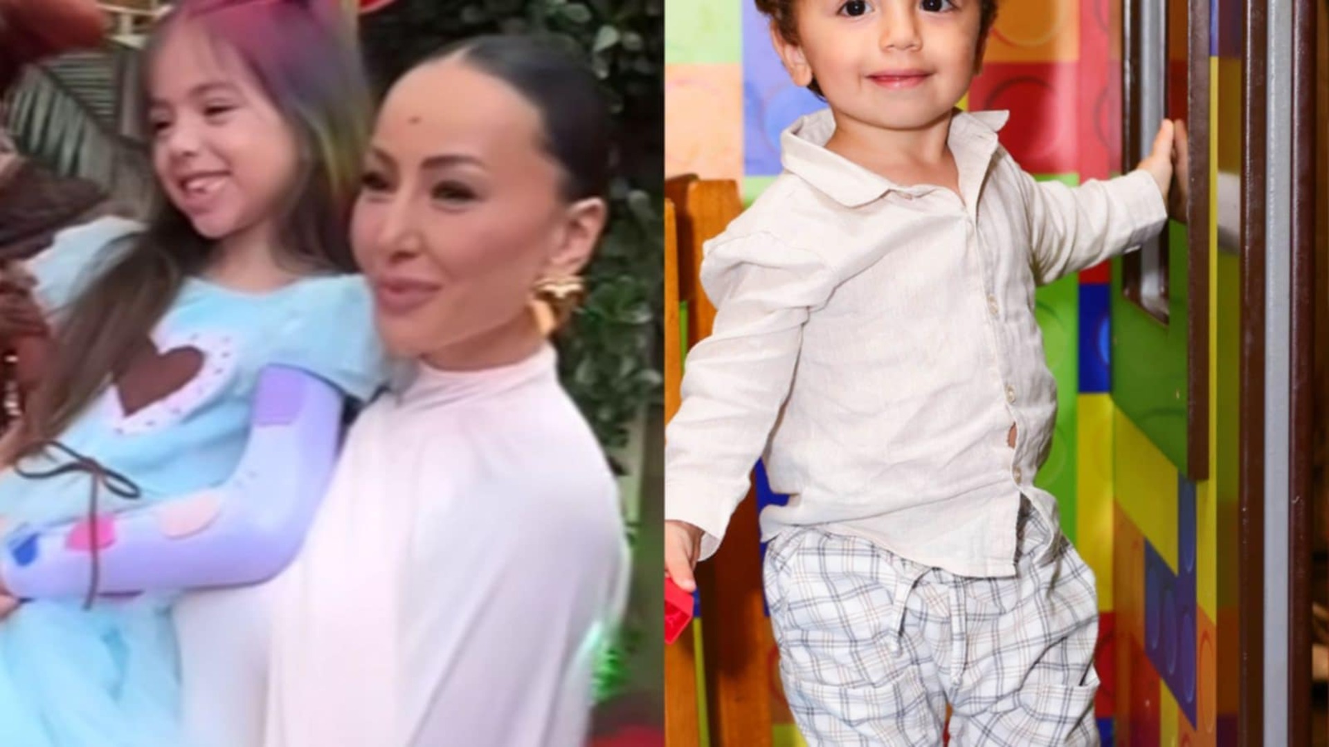 Caçula de Claudia Raia marca presença na festa da filha de Sabrina Sato
