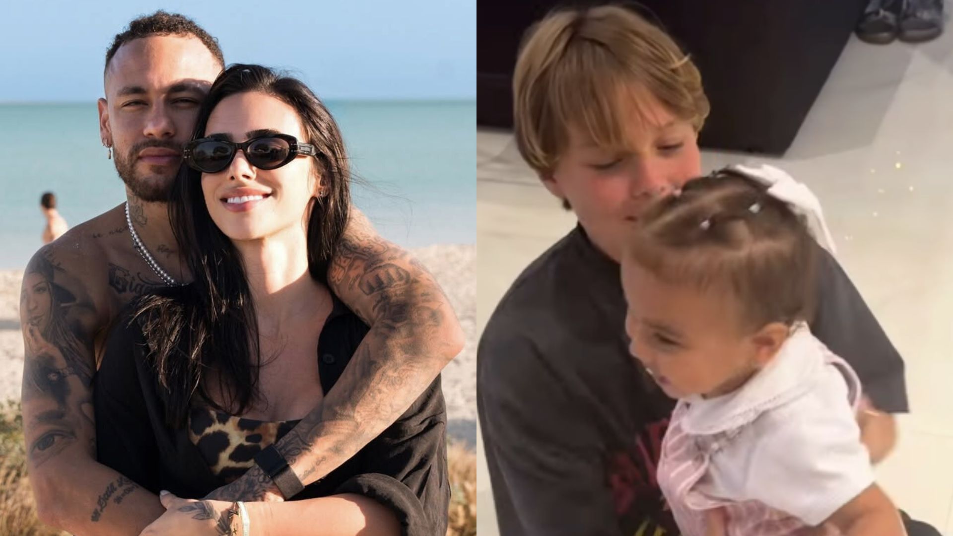 Bruna Biancardi exibe momento encantador de Mavie e Davi, filhos de Neymar