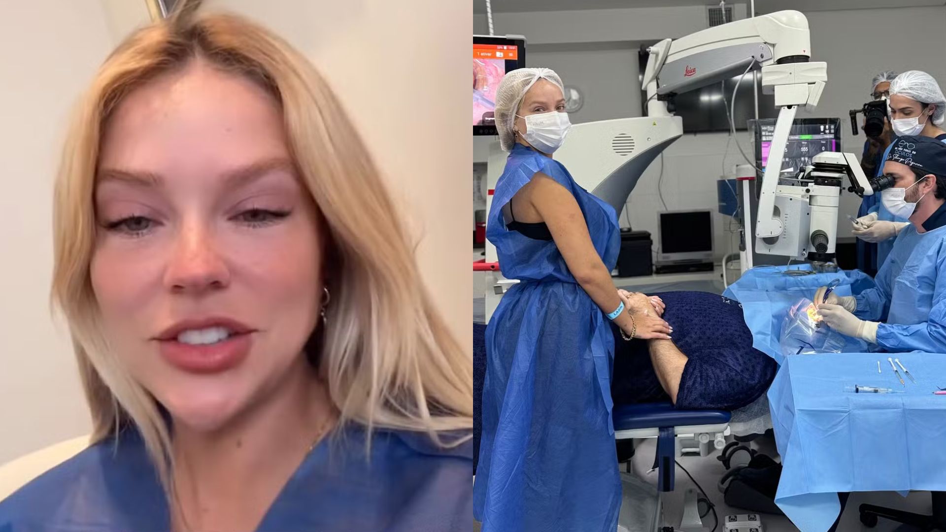 Gabi Lopes e o pai passam por cirurgia no mesmo dia e no mesmo hospital