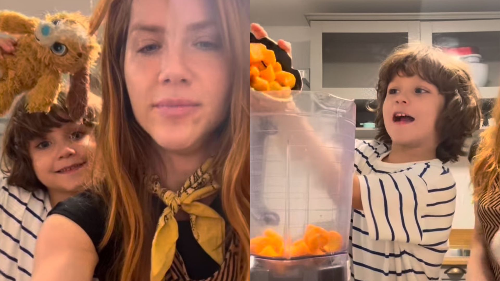 Giovanna Ewbank cozinha com os filhos e descobre talento do caçula
