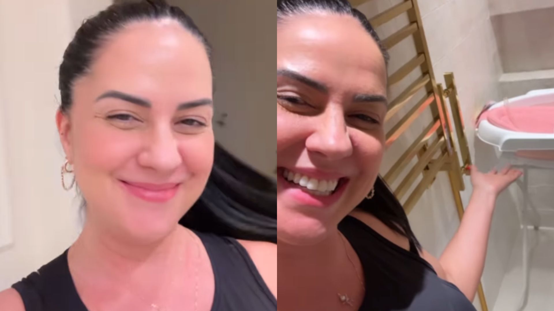 Graciele Lacerda mostra item luxuoso no banheiro de sua filha com Zezé Di Camargo