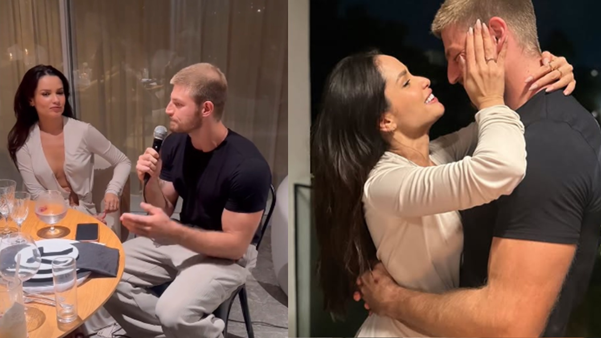 Kaique Cerveny mostra declaração feita a Juliette após pedido de casamento