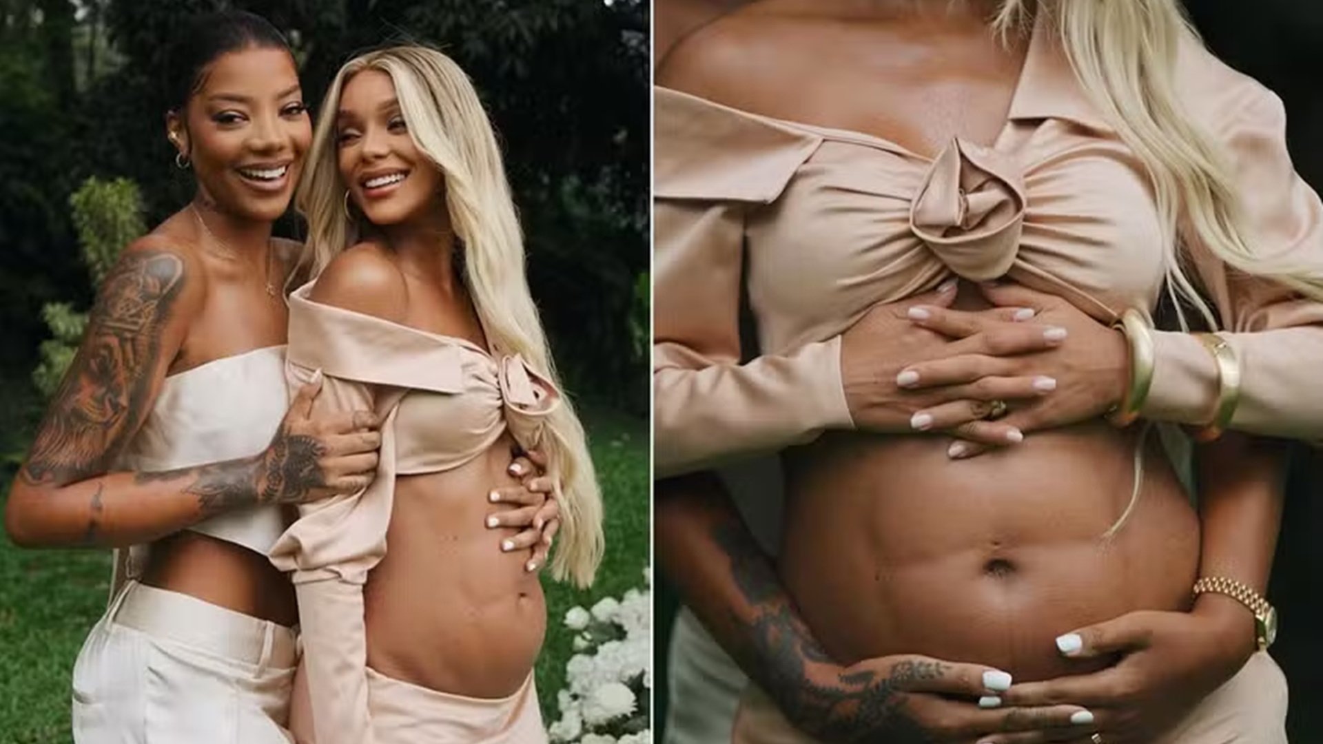 Ludmilla mostra fotos inéditas de chá revelação da filha com Brunna Gonçalves