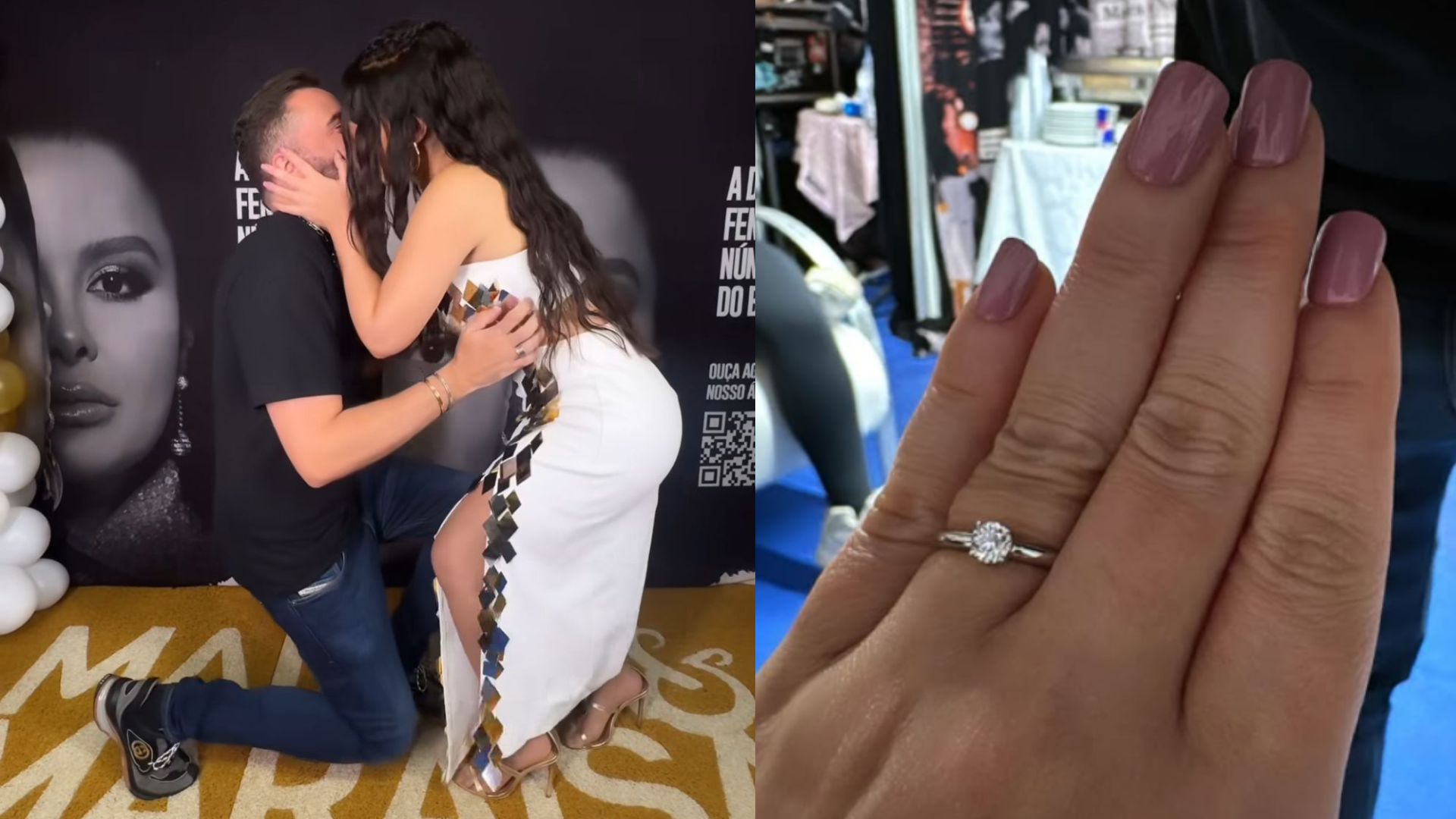 Maraisa é pedida em casamento pela 3ª vez e cobra: ‘Não vai ajoelhar?’