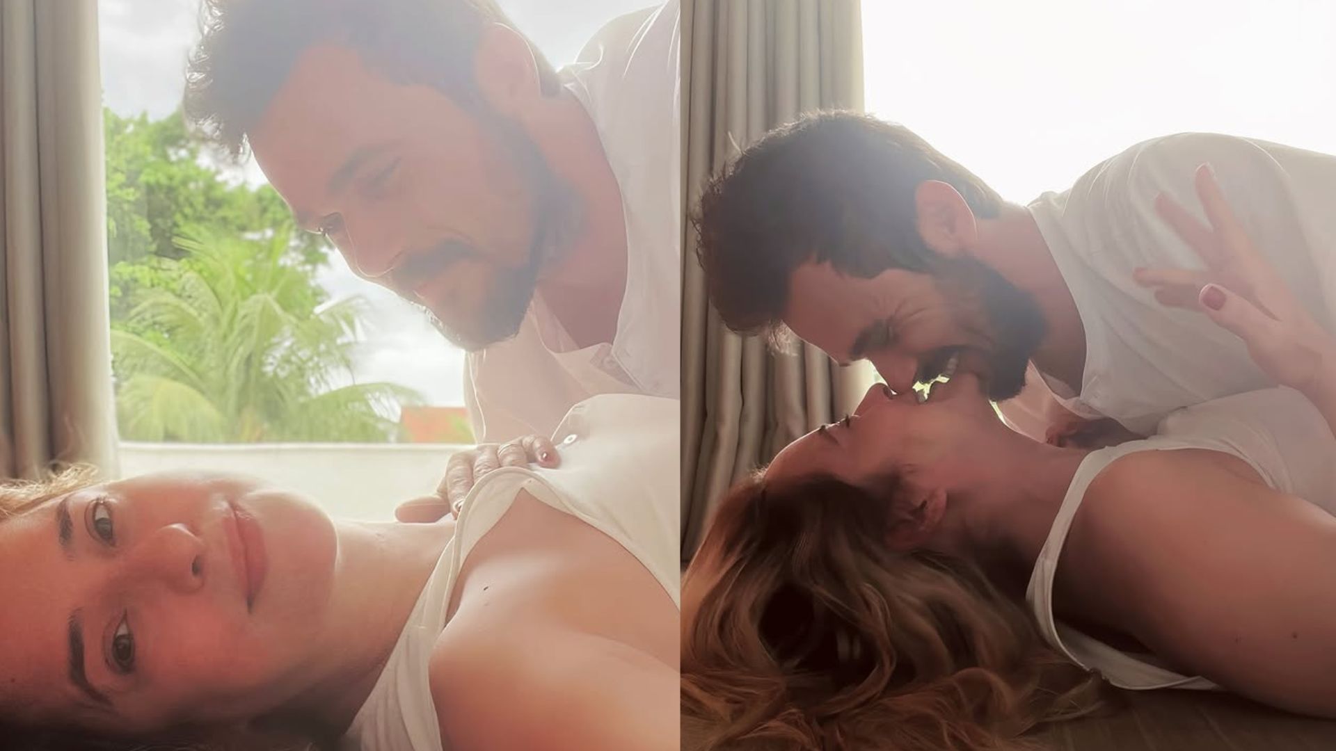 Palomma Duarte publica registro carinhoso com o marido, Bruno Ferrari
