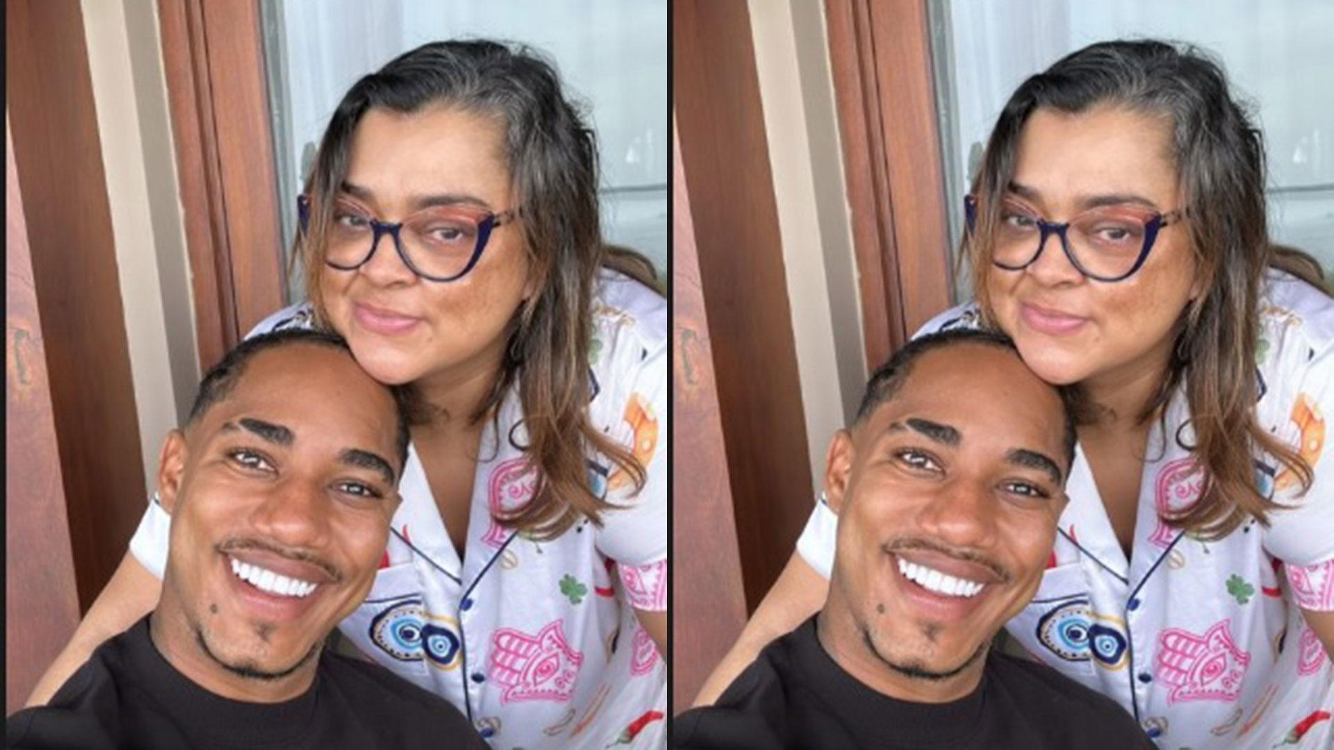 Preta Gil recebe carinho de seu affair durante visita
