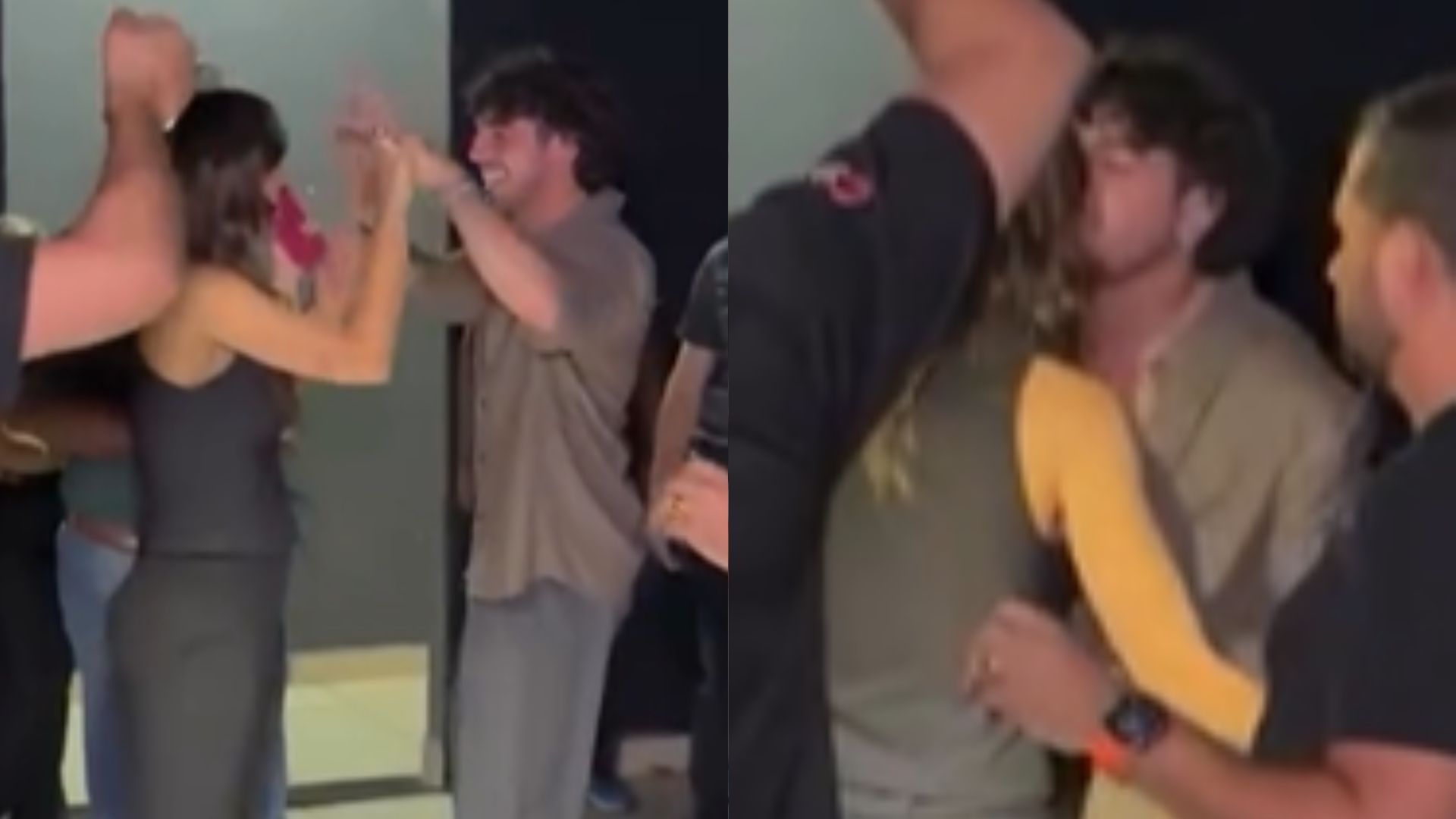 Rafa Kalimann e Nattan são vistos trocando carinhos durante evento