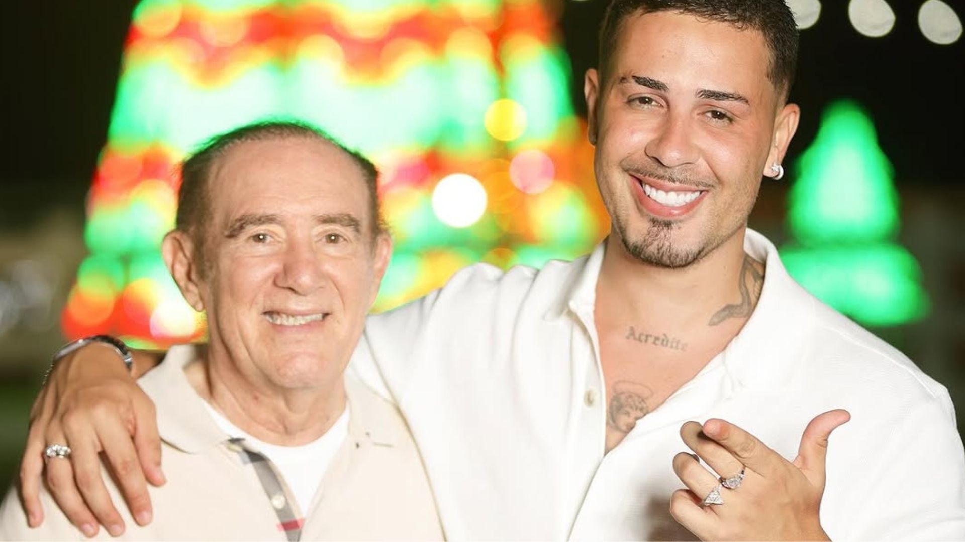 Carlinhos Maia recebe Renato Aragão no Rancho: ‘Sem palavras’