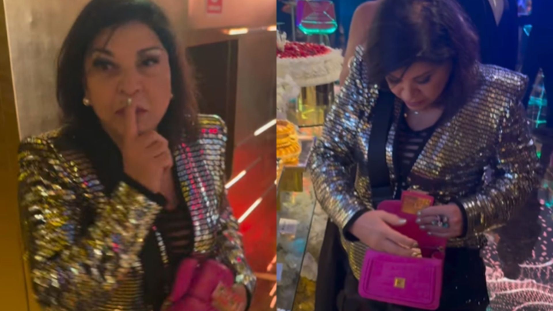 Roberta Miranda surpreende ao distribuir item da festa de Virginia para os fãs