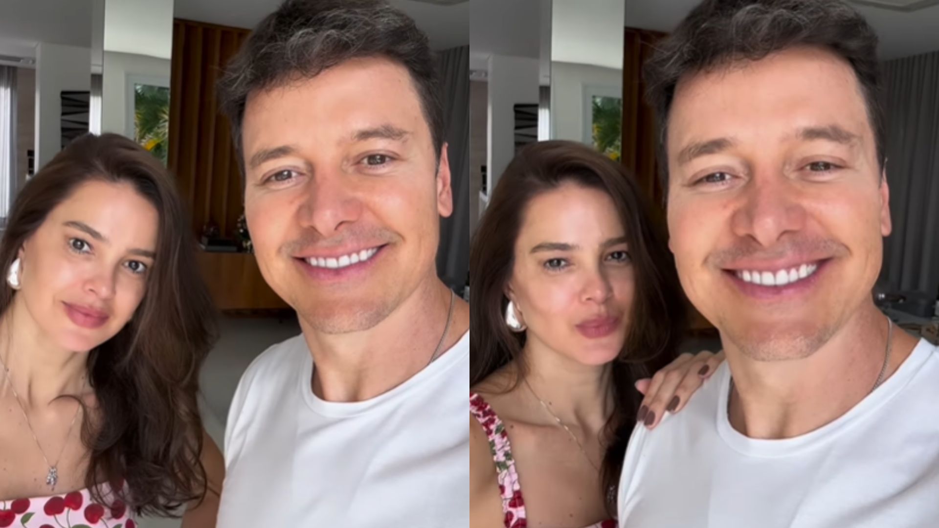Rodrigo Faro celebra reta final do tratamento da esposa com radioterapia