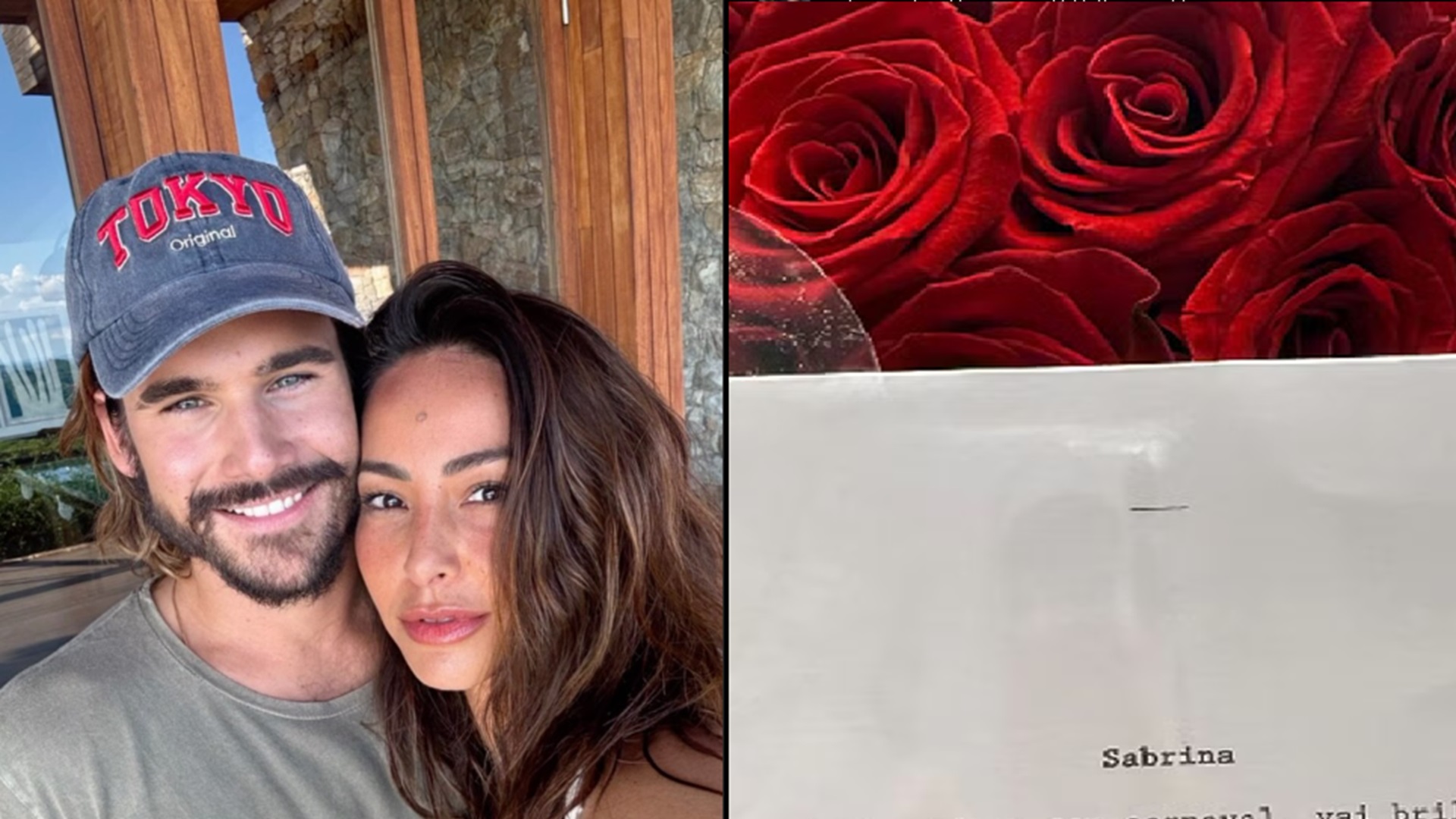 Nicolas Prattes surpreende Sabrina Sato com buquê e carta: ‘Fogo que só você tem’; leia