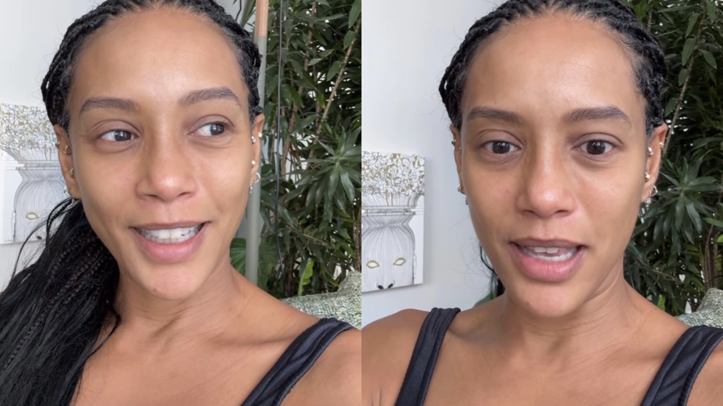 Taís Araújo comemora momento em que pode ficar sozinha em casa