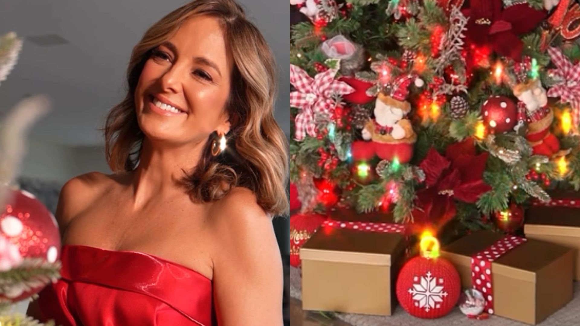 Ticiane Pinheiro impressiona ao mostrar árvore giratória de Natal em sua casa