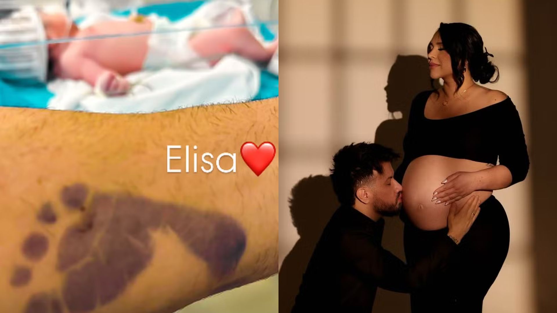 Nasce Elisa, a caçula do cantor Victor Hugo, da dupla com Diego