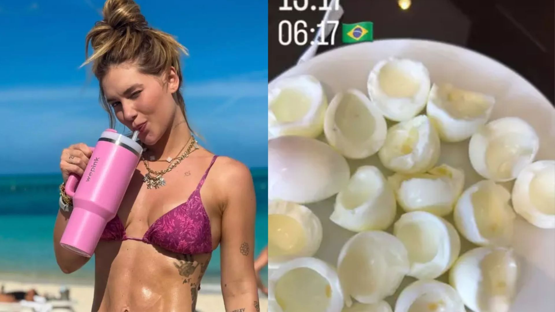 Com prato de ovos, Virginia desabafa sobre dieta: ‘Vontade de comer doce’