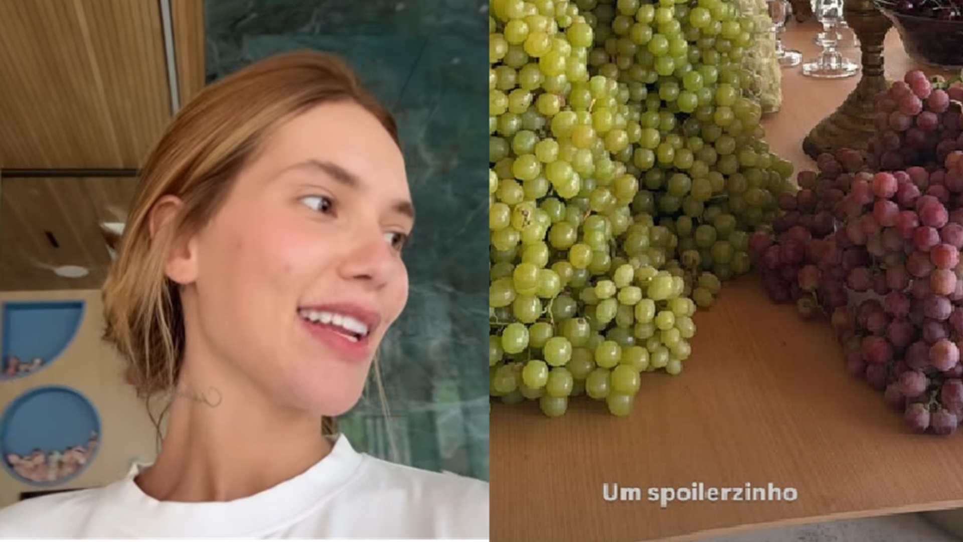 Virginia Fonseca impressiona com quantidade de uvas para noite de Natal