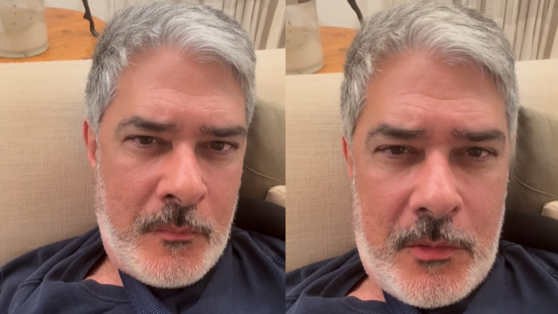 William Bonner mostra como está seu braço após acidente: ‘Agora vai’