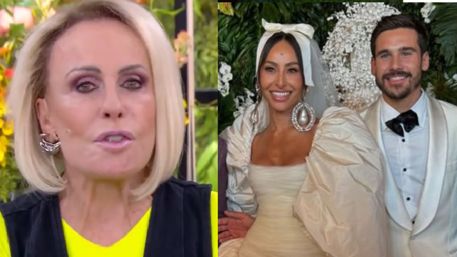 Ana Maria Braga fala sobre casamento de Sabrina Sato com Nicolas Prattes: ‘Do início ao fim’