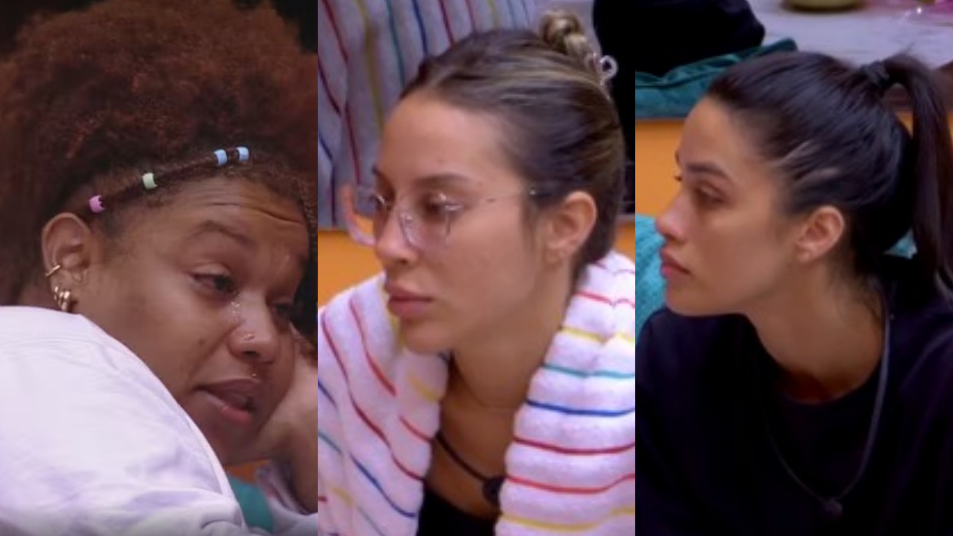 BBB 25: Camilla conversa com Eva e Renata após comentário polêmico no almoço